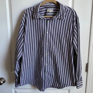 ST. John’s Bay Men’s Striped Long Sleeve Button Down Size XXL